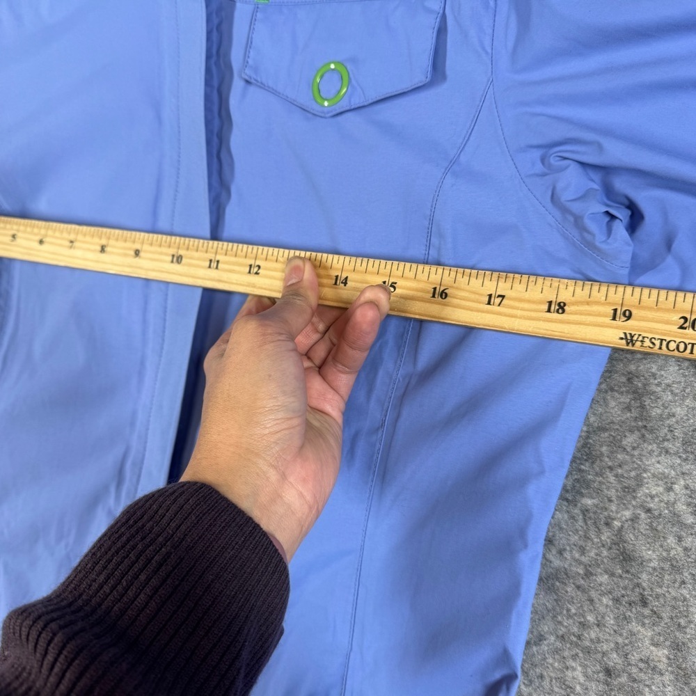Orage Blue Hooded WaterproofJacket Size M Outdoor Rain Shell Coat Gorp Hiking - Picture 8 of 16